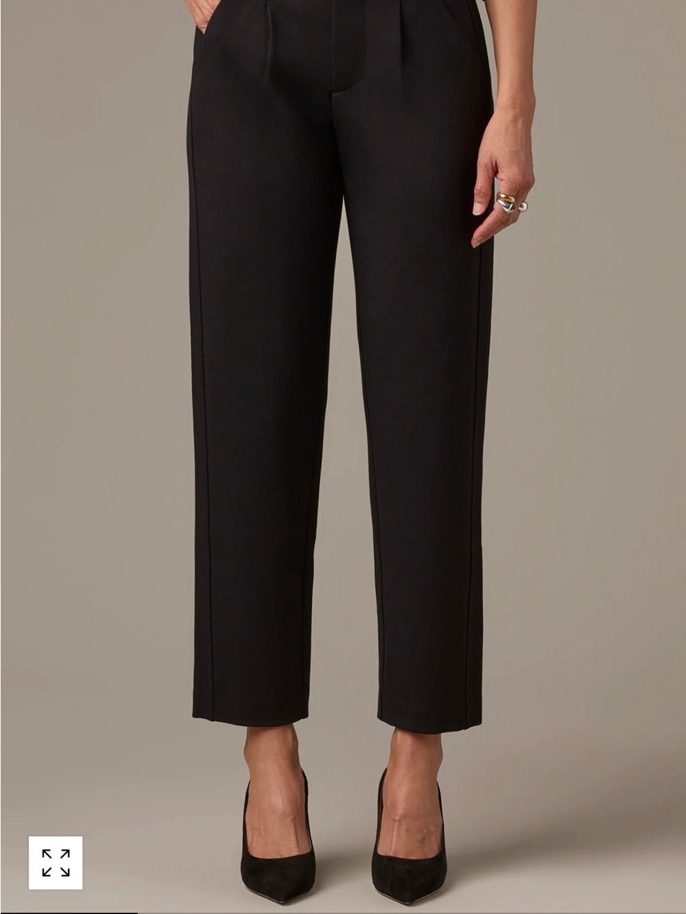 Wit & Wisdom Black Cropped Dress Pants